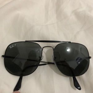 All Black Ray Ban General Sunglasses